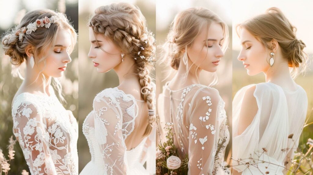 Exemples de manches de robe de mariée adaptées aux différentes saisons du mariage