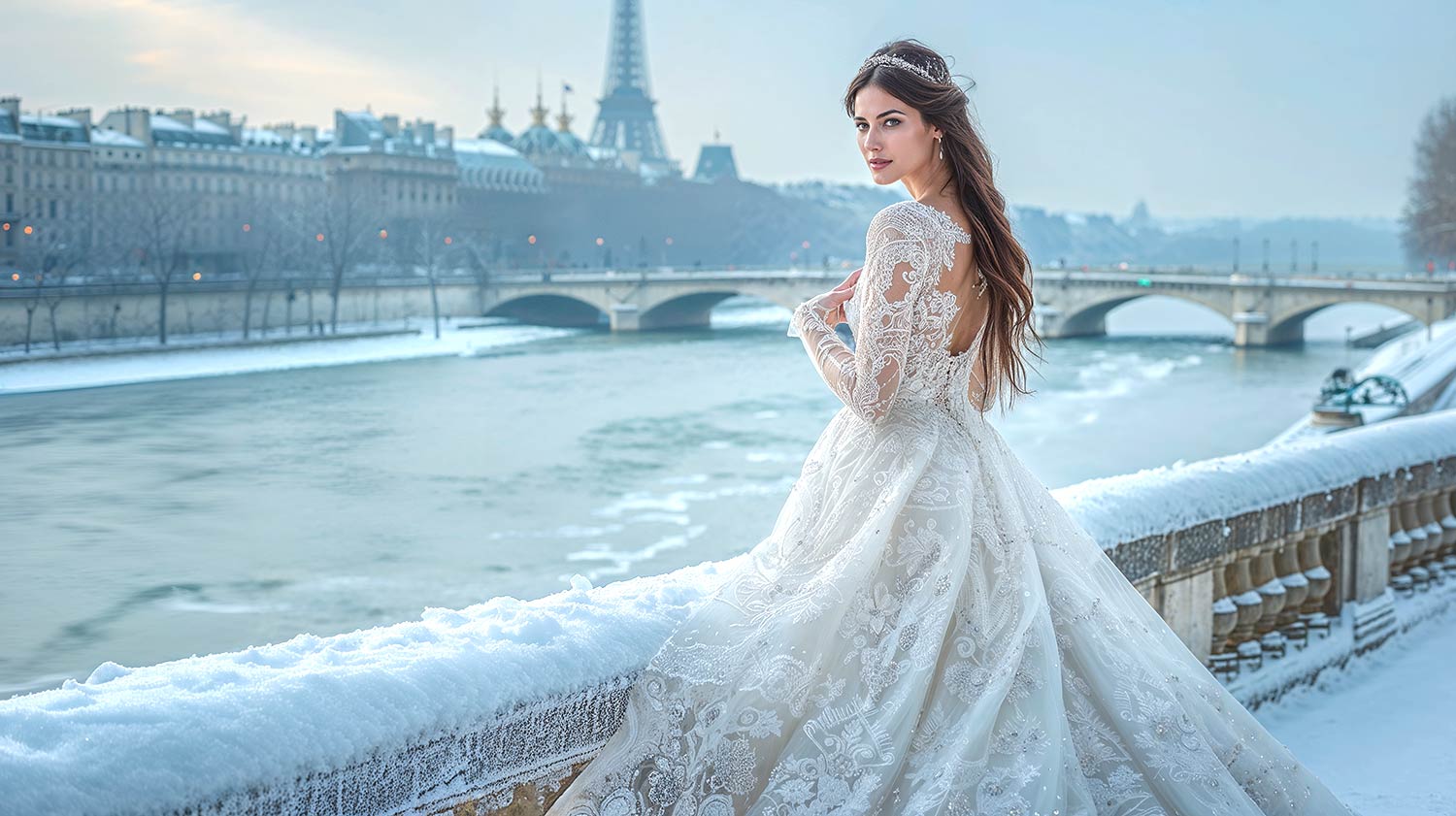 robe de mariée hiver