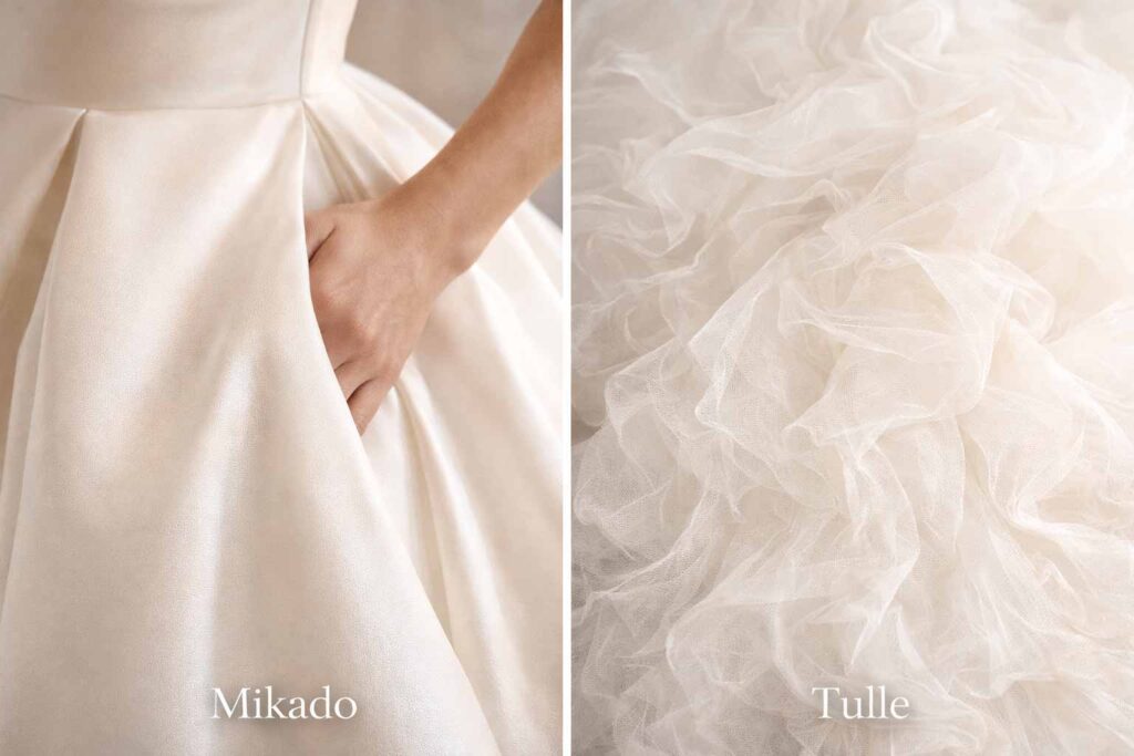 macro textures mikado vs tulle