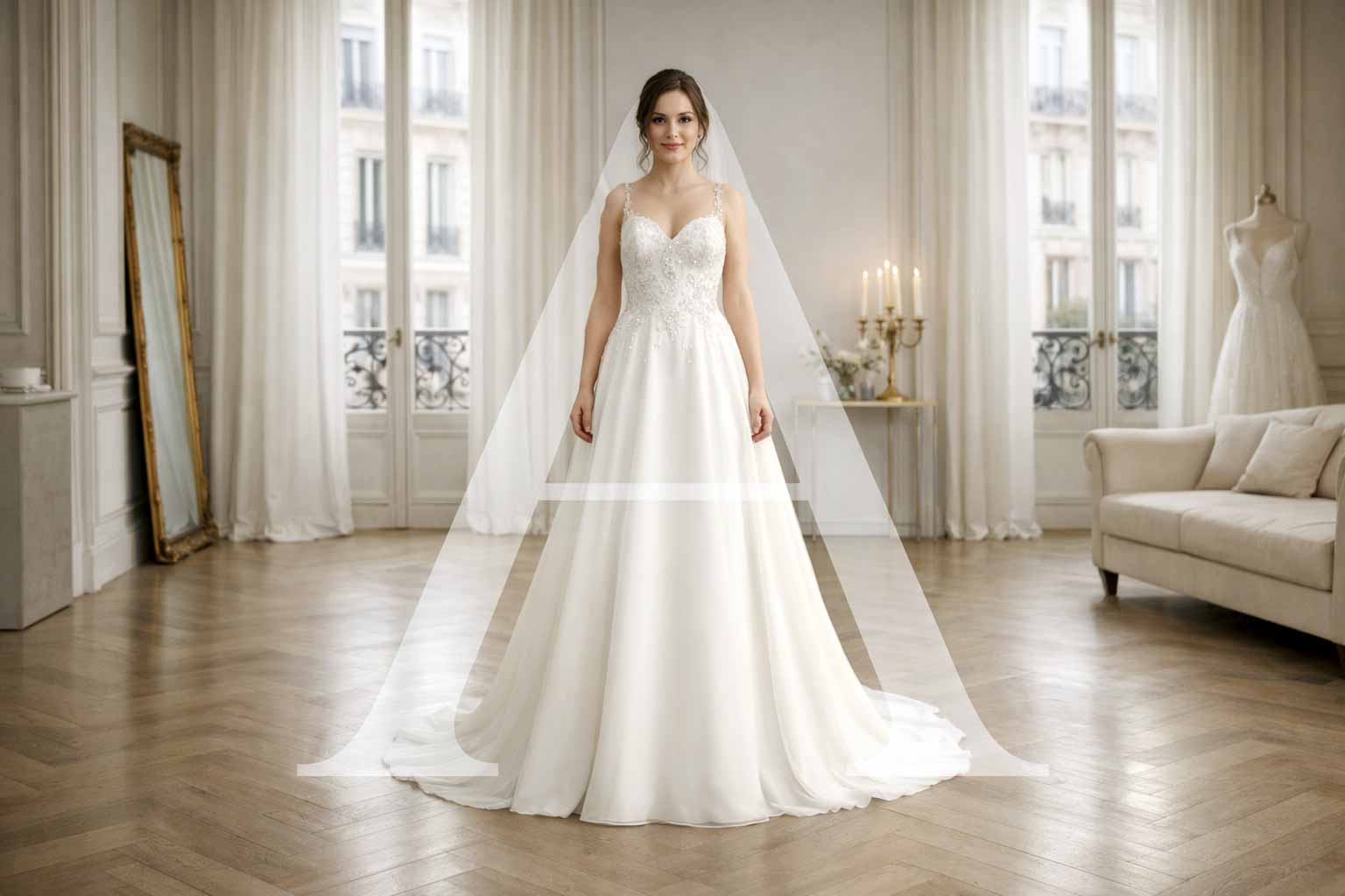 robe de mariée pour morphologie en A