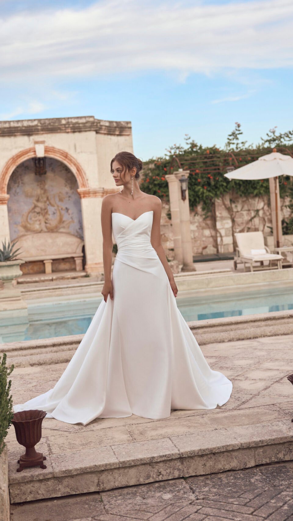 MARIBEL – Robe de mariée mikado bustier