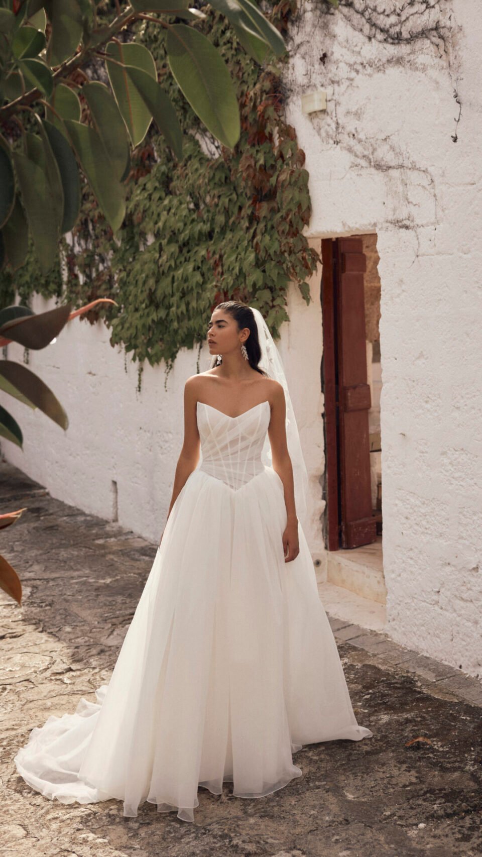 MORGANA– Robe de mariée princesse bustier moderne